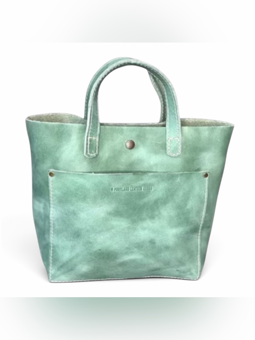 Portland Leather Goods Mini Crossbody in Cucumber